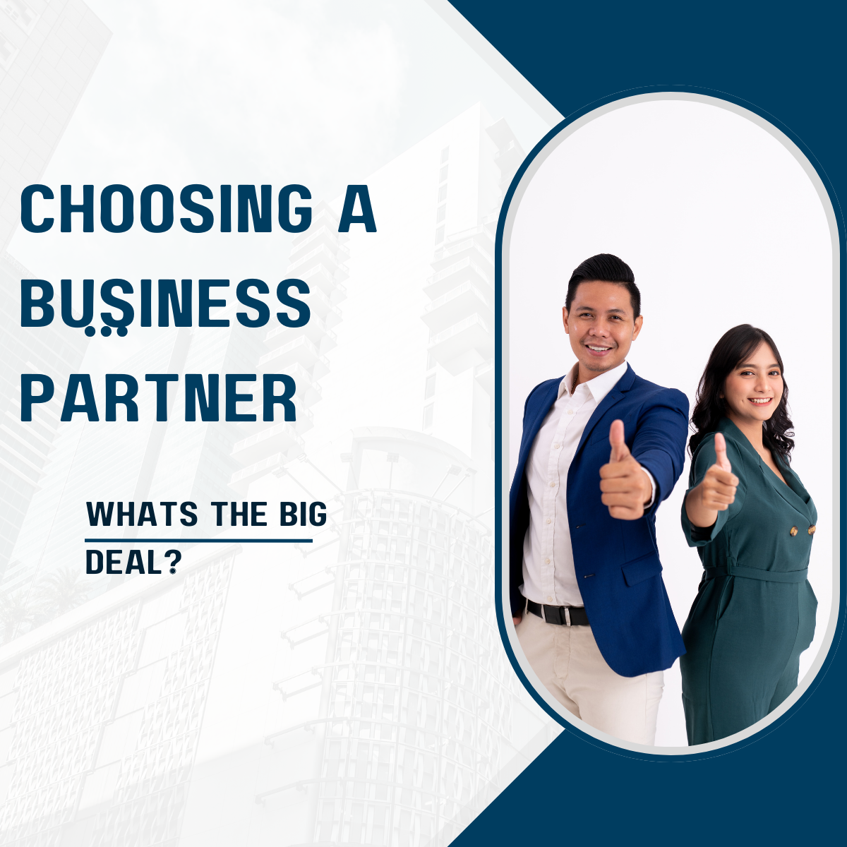 Choosing a business partner