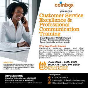 Customer Service Excellence & Professional Communication Training (Virtual Attendance)